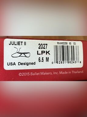 NEW Capezio Juliet 2 2027 LPK Bslket Slippers Pink size 6.5 M